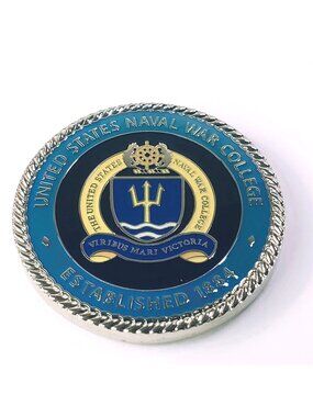 US Naval War College 125th Anniversary Challenge Coin Newport, Rhode Island 1884